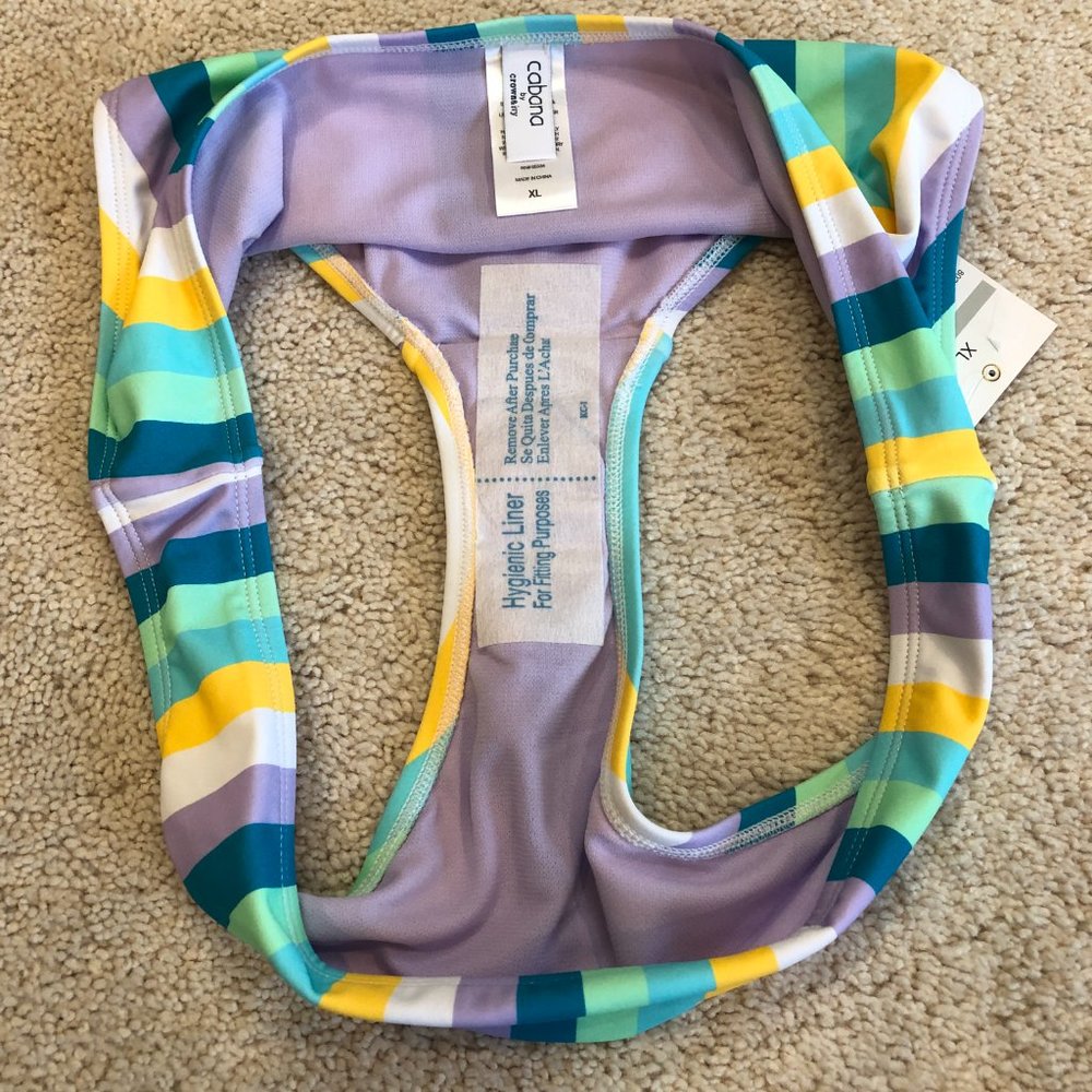 CABANA BY CROWN & IVY MULTI-COLOR FULL COVERAGE BIKINI BOTTOMS SIZE XLARGE - Picture 7 of 9